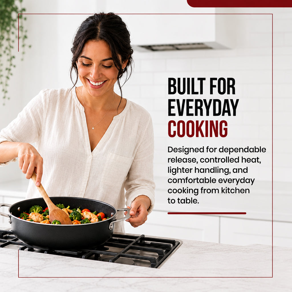 Ceramic Nonstick Sauté Pan, 3.5-Qt