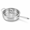5-Ply Stainless Sauté Pan with Lid, 4-Qt