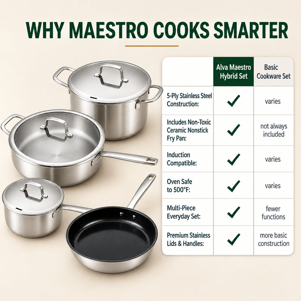 Hybrid Cookware Set, 7-Piece